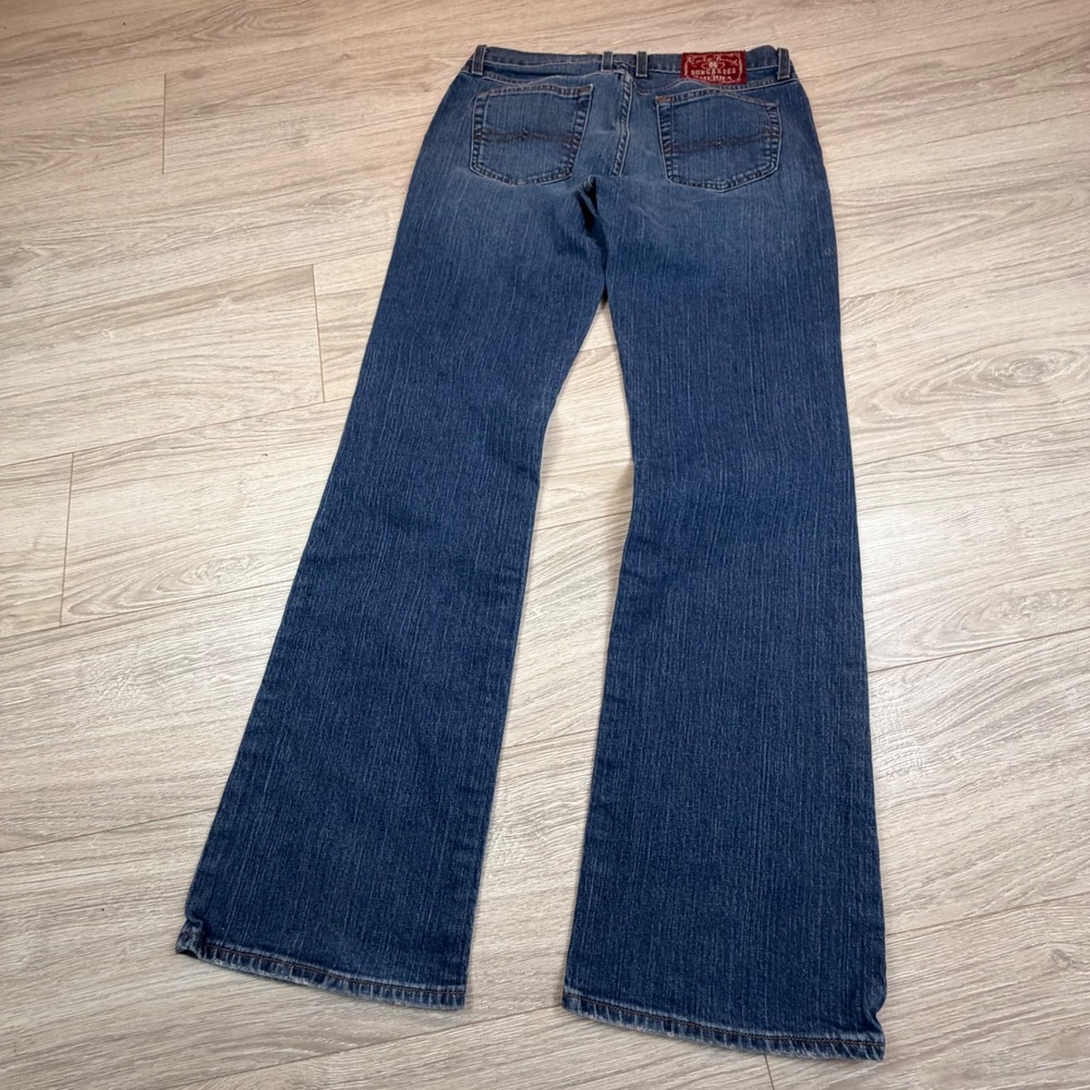 Vintage Y2K Lucky Brand Dungarees Mid Rise Flare Jeans Blue‎ Medium Wash Sz 30 - Picture 6 of 7